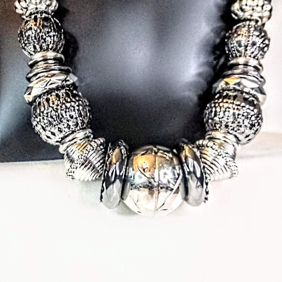 New Chunky Silver Necklace - Picture 4 of 5